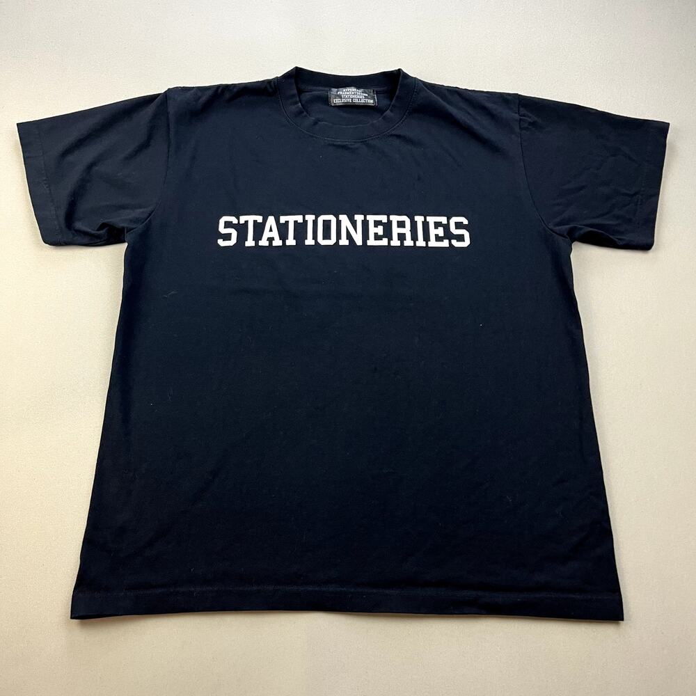 Stationaries T-Shirt Adult Medium Black Hypebeast Fragment Logo HYPB/FRGMT Japan